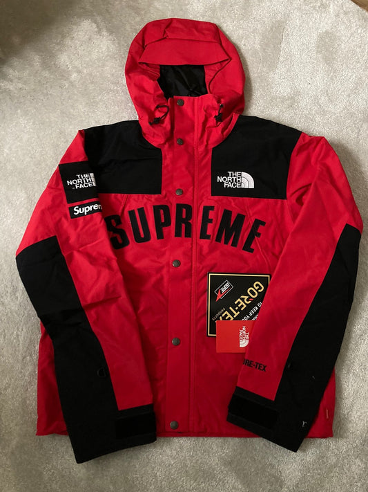 Supreme x The North Face Arc Logo Parka Red