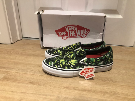 Supreme x Vans Skull Pile Slip-On